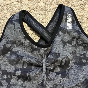 Gymshark Black and Gray Sports bodysuit